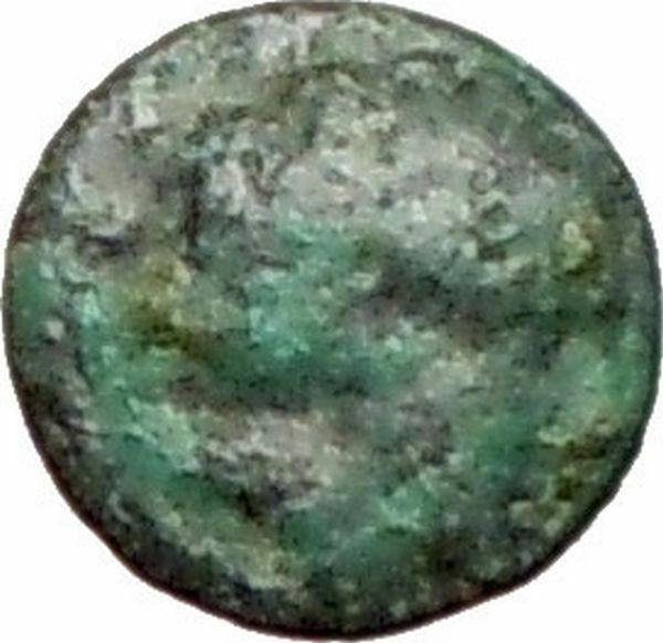 Rhodes off Caria 394BC Rare Ancient Greek Coin Nymph Rhodos Rose i27641