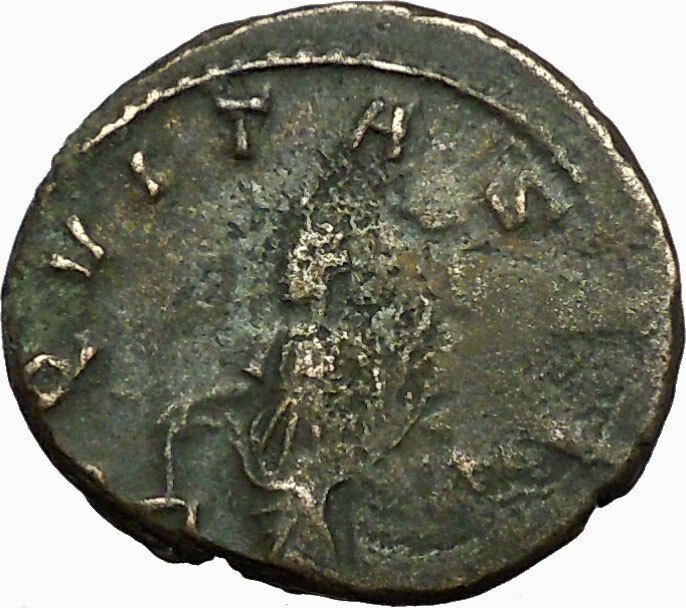 GALLIENUSson of Valerian I RARE Ancient Roman Coin Equality Cult i34863