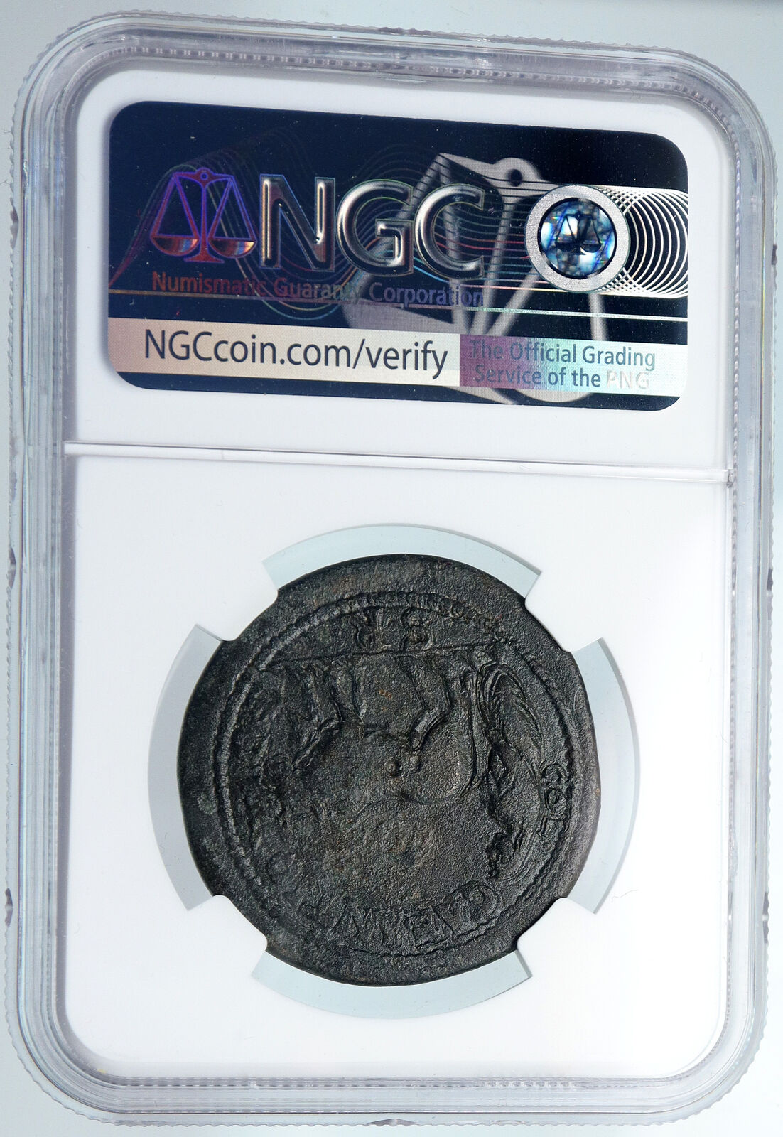 GETA 209AD Authentic Ancient Roman Coin of PISIDIA ANTIOCHIA Eagles NGC i89851