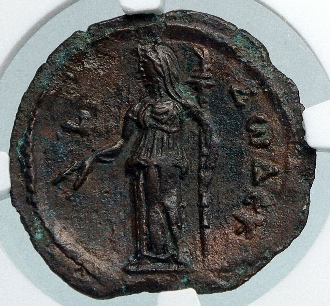 HADRIAN Ancient ALEXANDRIA EGYPT Old Roman Diobol Coin TORCH DEMETER NGC i89850