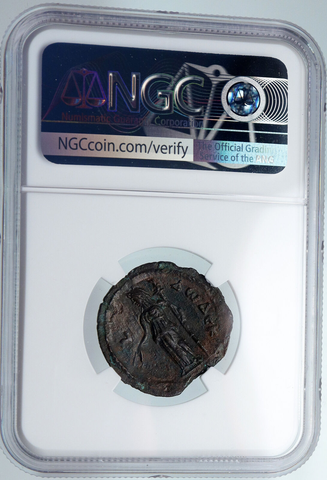 HADRIAN Ancient ALEXANDRIA EGYPT Old Roman Diobol Coin TORCH DEMETER NGC i89850