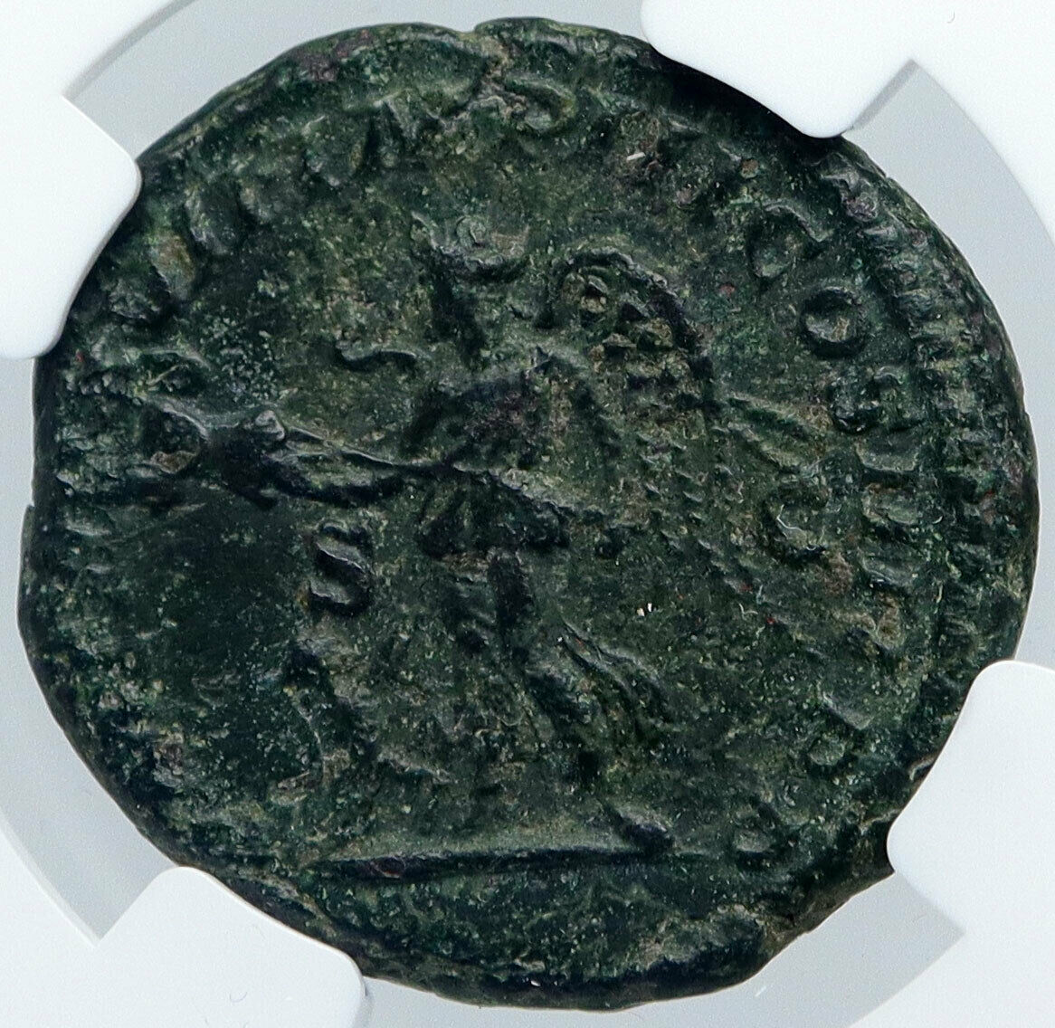 CARACALLA Authentic Ancient 198AD ROME MINT Old Roman Coin VICTORY NGC i89150