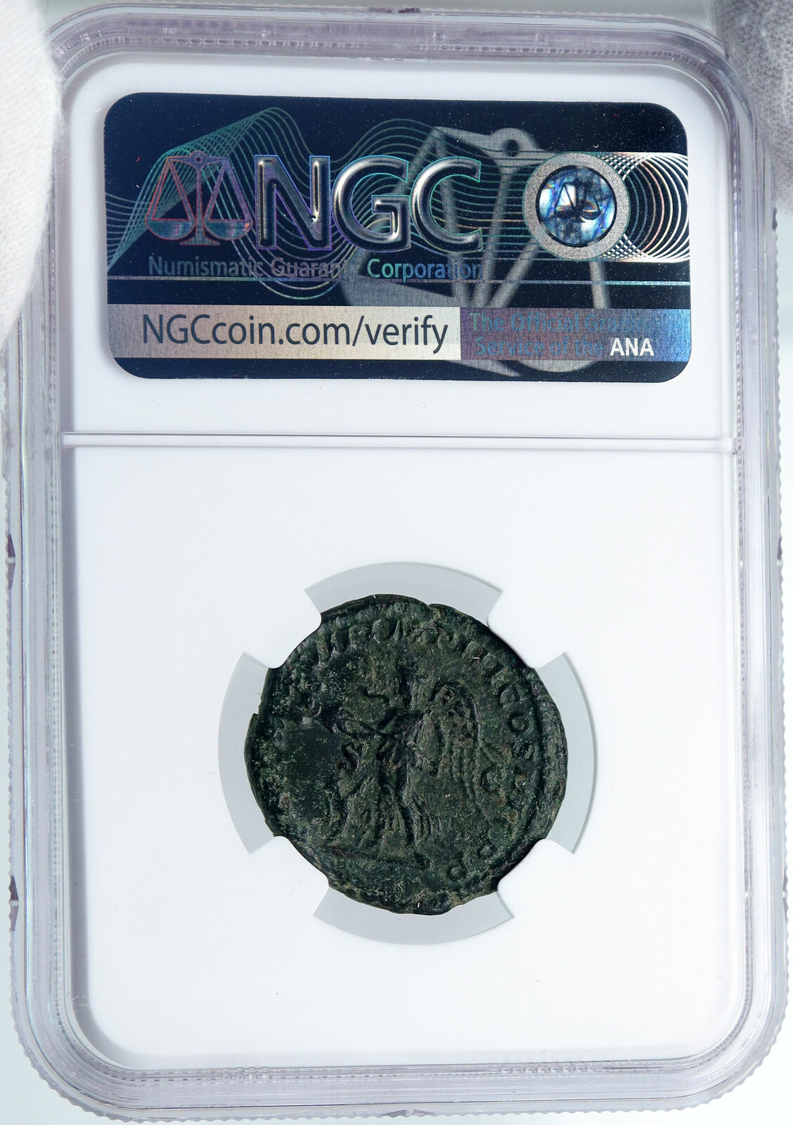 CARACALLA Authentic Ancient 198AD ROME MINT Old Roman Coin VICTORY NGC i89150