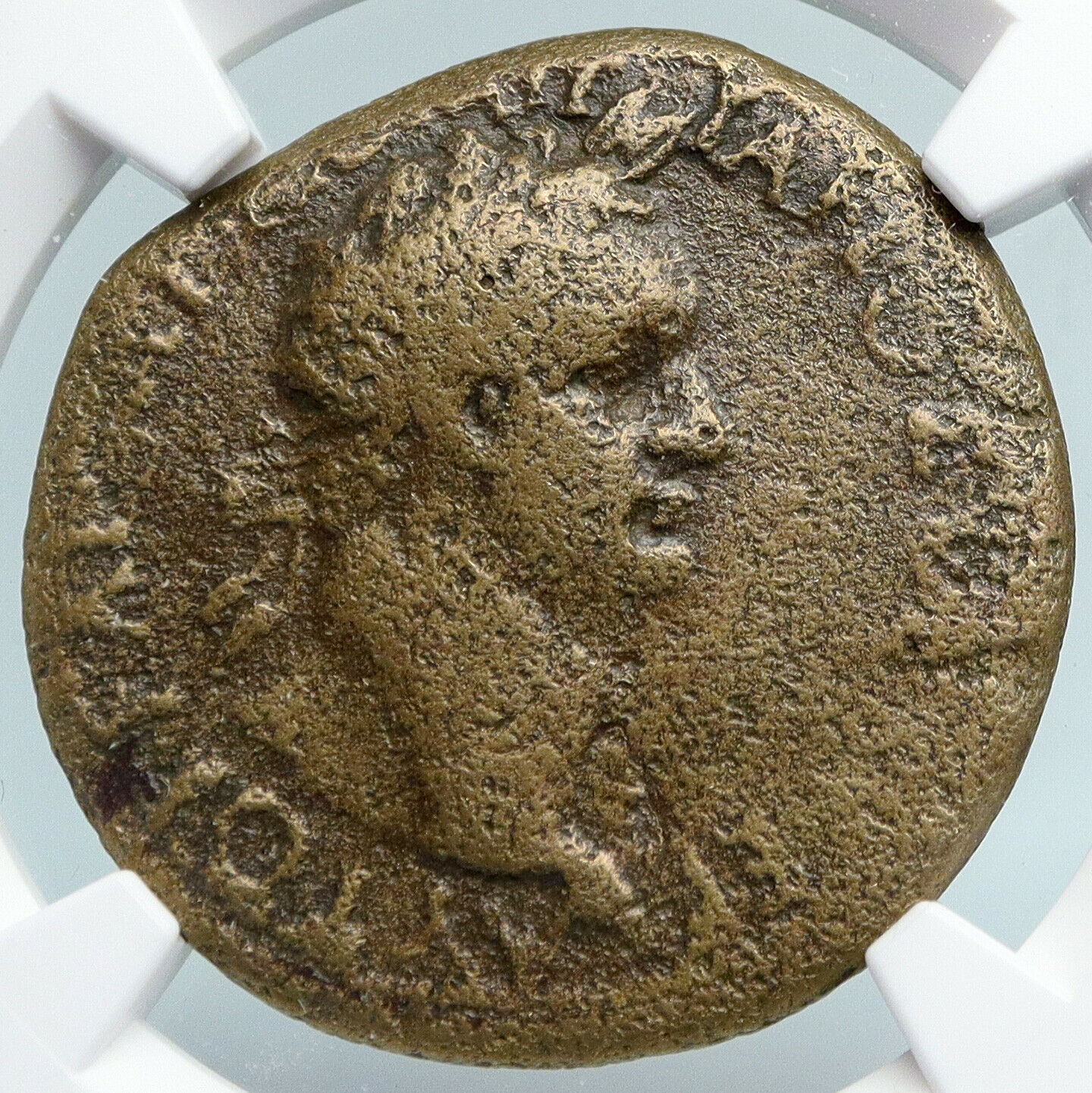 DOMITIAN Authentic Ancient 93AD Perinthus THRACE Old Roman Coin TYCHE NGC i89853