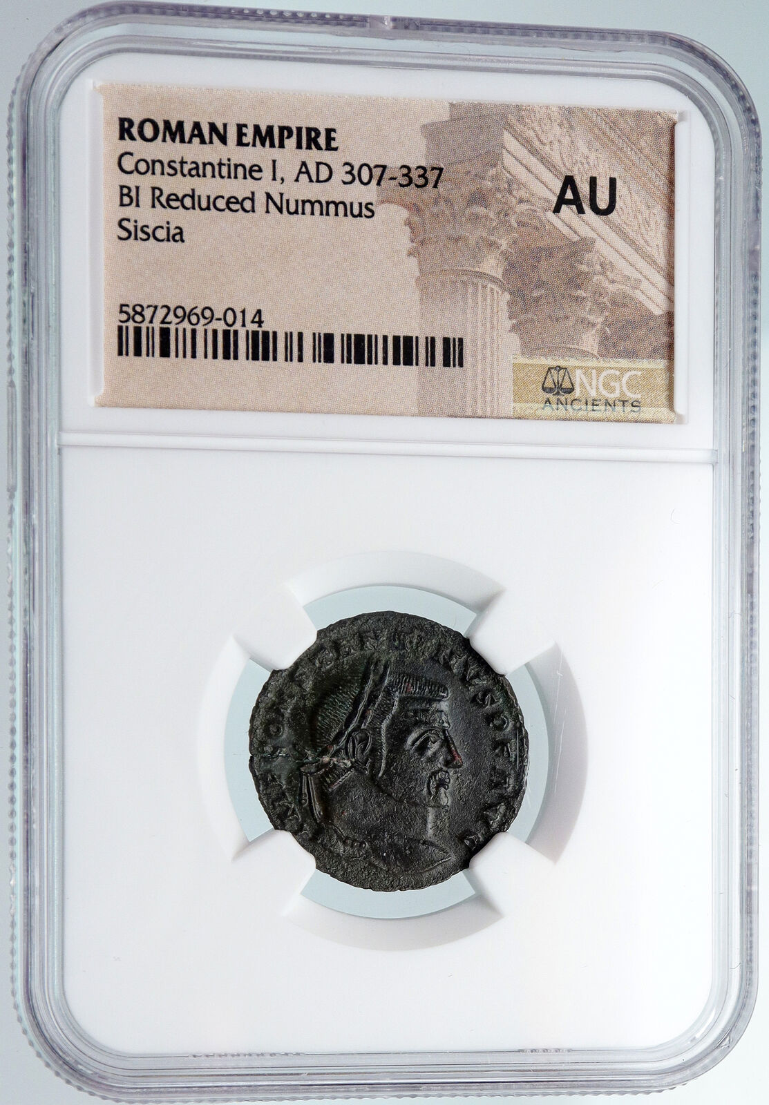 CONSTANTINE I the GREAT Authentic Ancient 315AD Roman Coin VICTORY NGC i89835