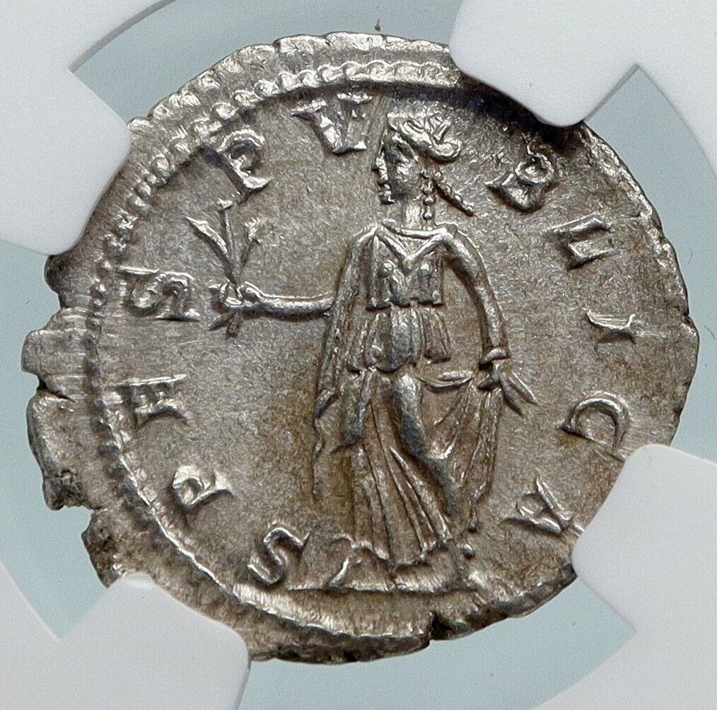 SEVERUS ALEXANDER Ancient 232AD Rome OLD Silver Roman Denarius Coin NGC i89840