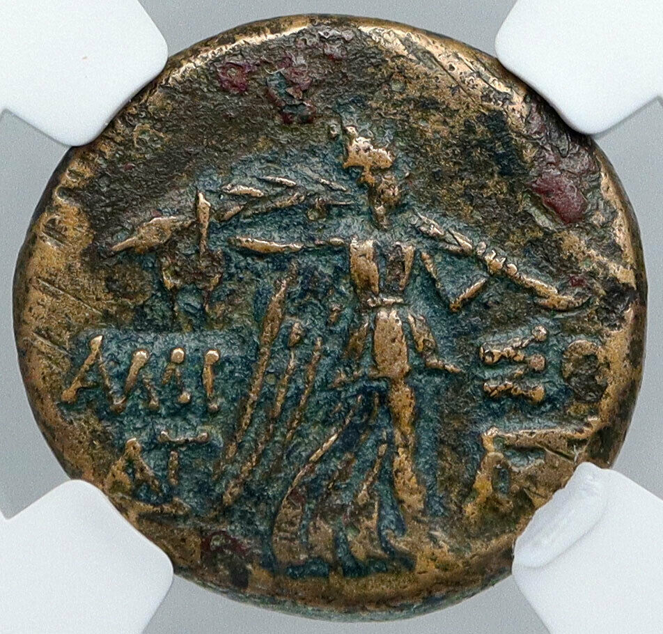 AMISOS PONTUS 85BC Mithradates VI the Great OLD AEGIS Nike Greek Coin NGC i89158