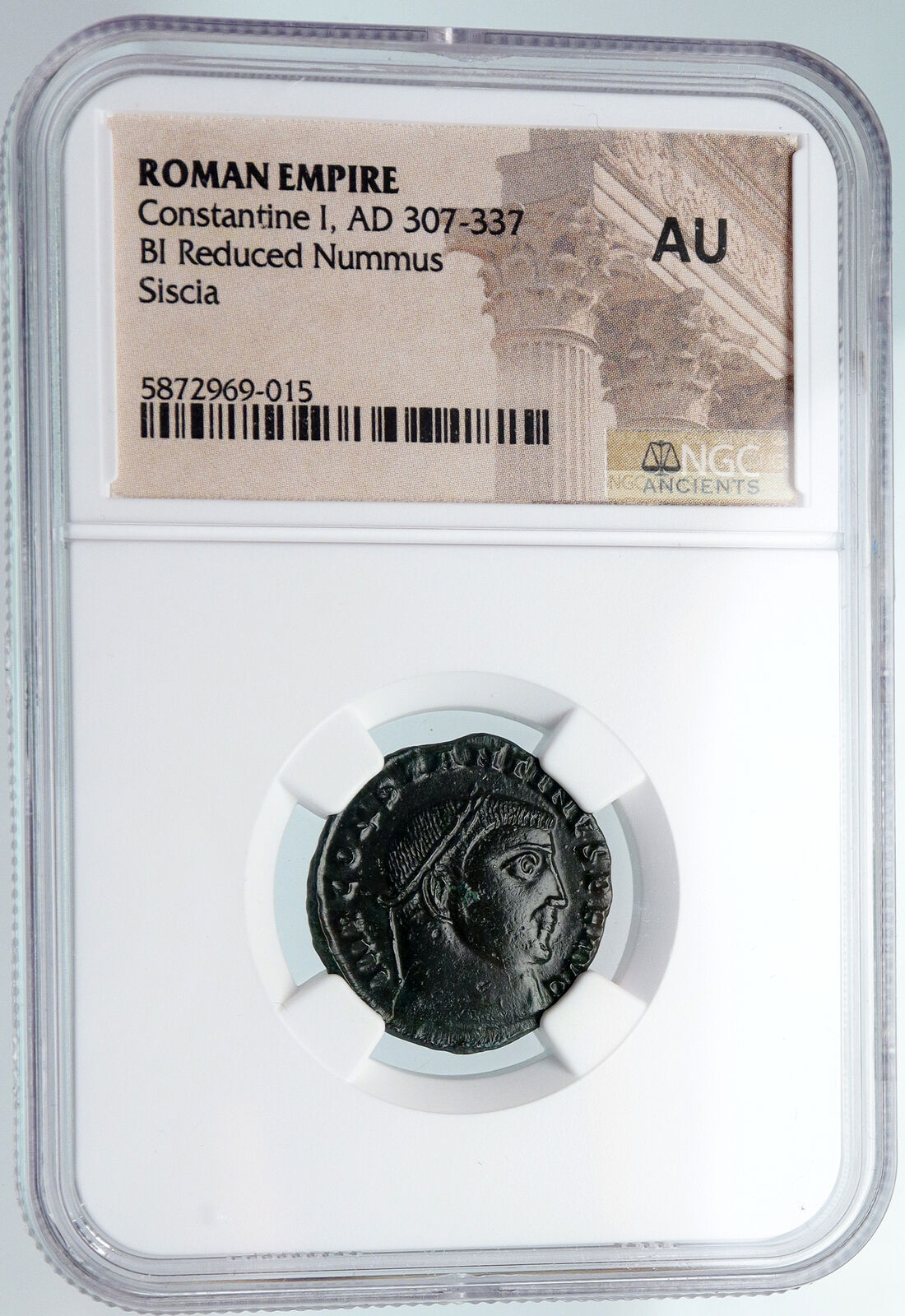 CONSTANTINE I the GREAT Authentic Ancient 315AD Roman Coin VICTORY NGC i89834