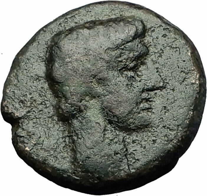 AUGUSTUS 27BC Philippi Macedonia PRIESTS Founding City Oxen Roman Coin i59282