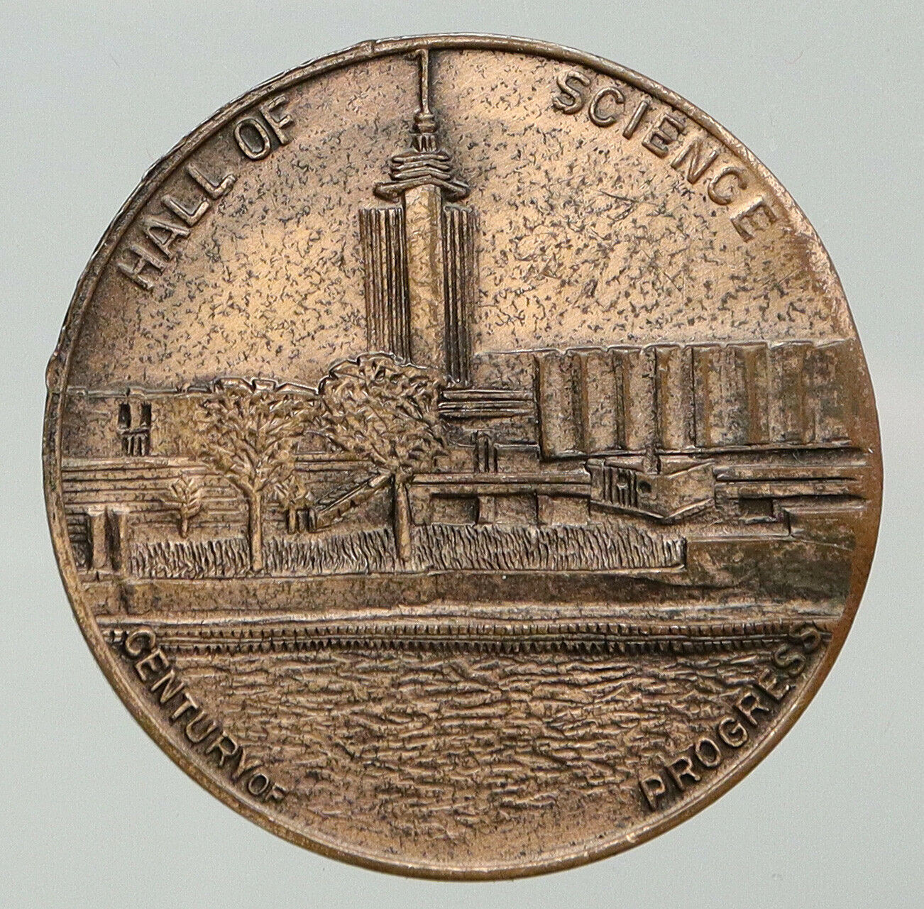 1933-34 UNITED STATES Paul Hindenburg SCIENCE Chicago World's Fair Medal i92752