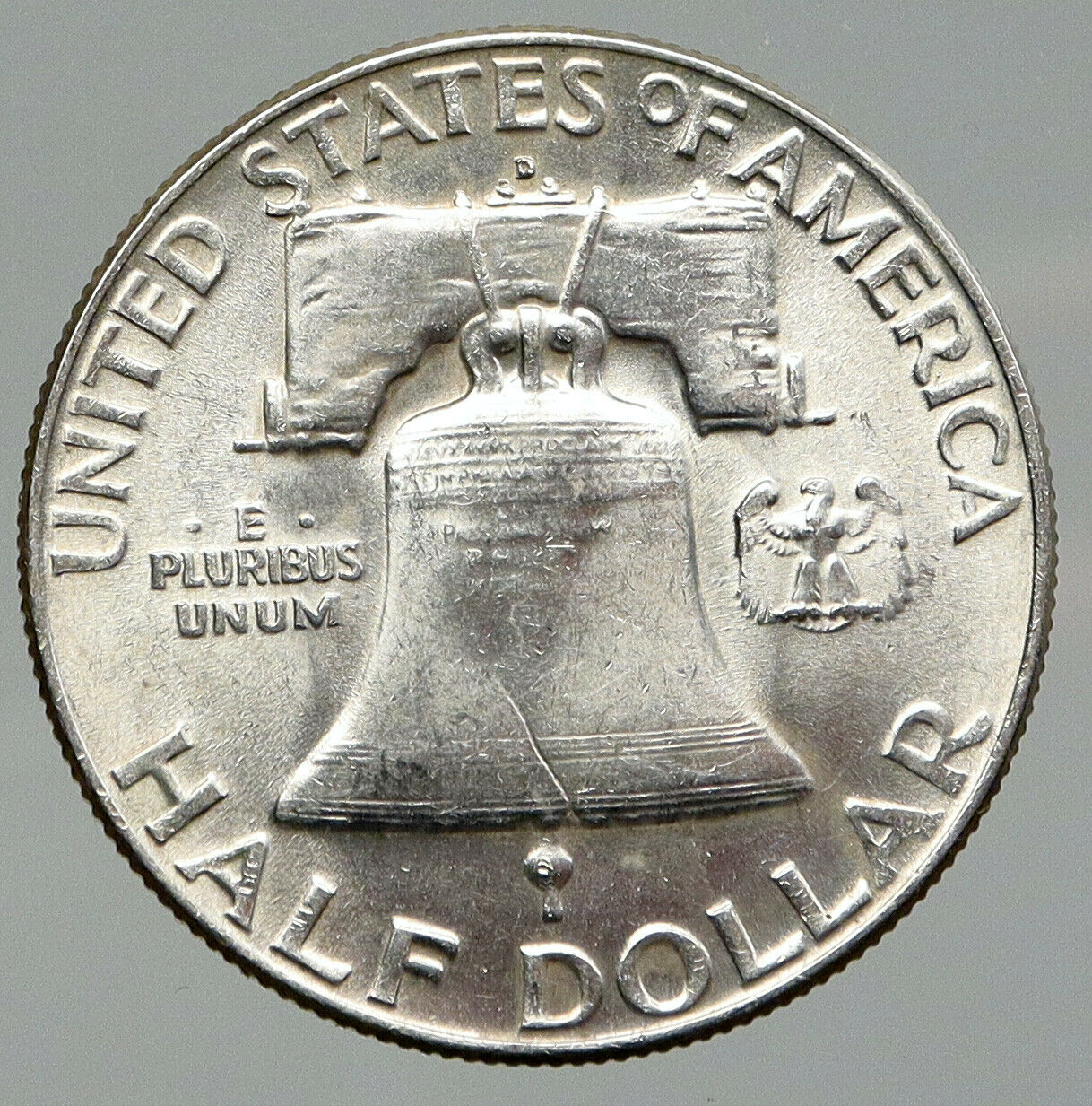 1952 USA Benjamin Franklin w LIBERTY BELL Vintage Silver Half Dollar Coin i91886