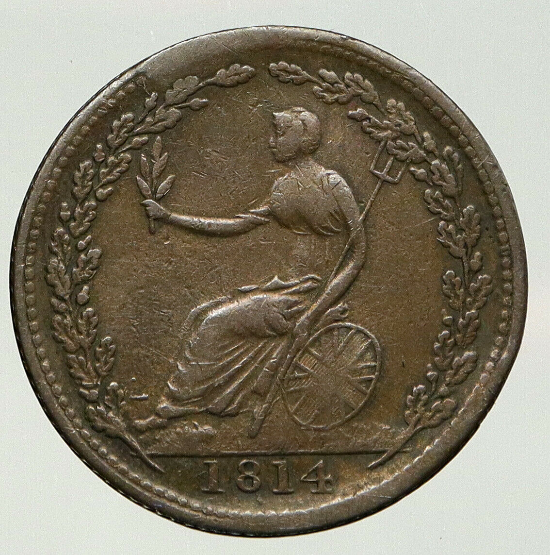 1814 CANADA Provinces UK BRITAIN Duke Wellington Half Penny Token Coin i92582