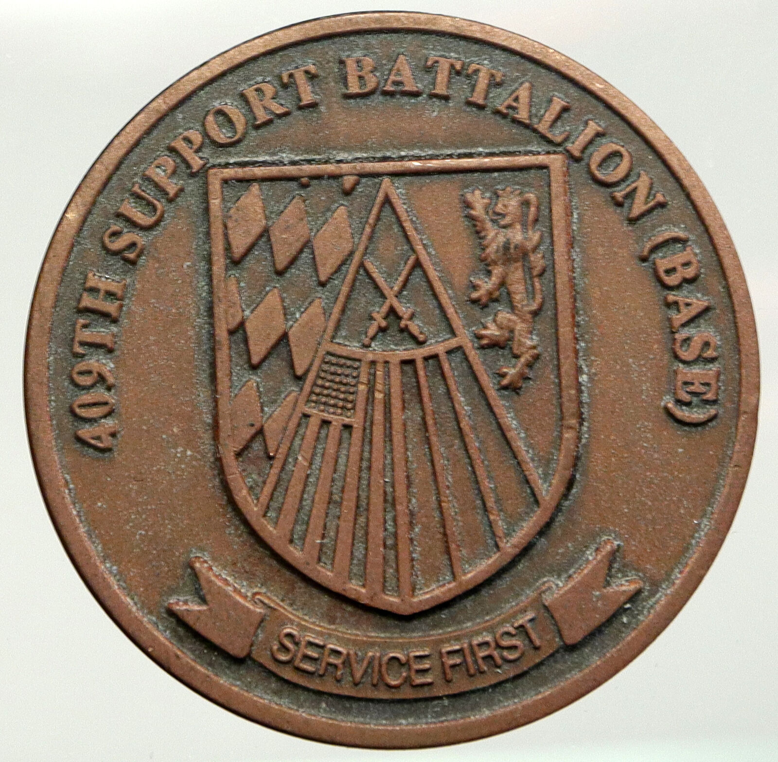 United States GRAFENWOEHR Base Support Battalion VINTAGE Old ARMY Medal i92521