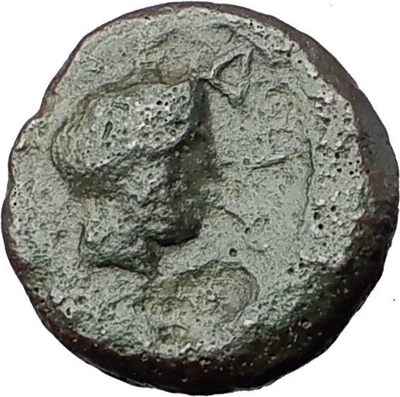 ABDERA in Thrace 410BC Authentic Ancient Greek Coin GRIFFIN & YOUNG MALE i61400