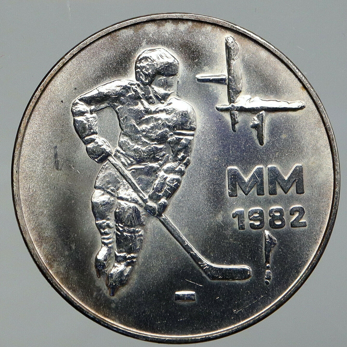 1982 FINLAND World Athletics Championships VINTAGE Silver 50 Markkaa Coin i92764