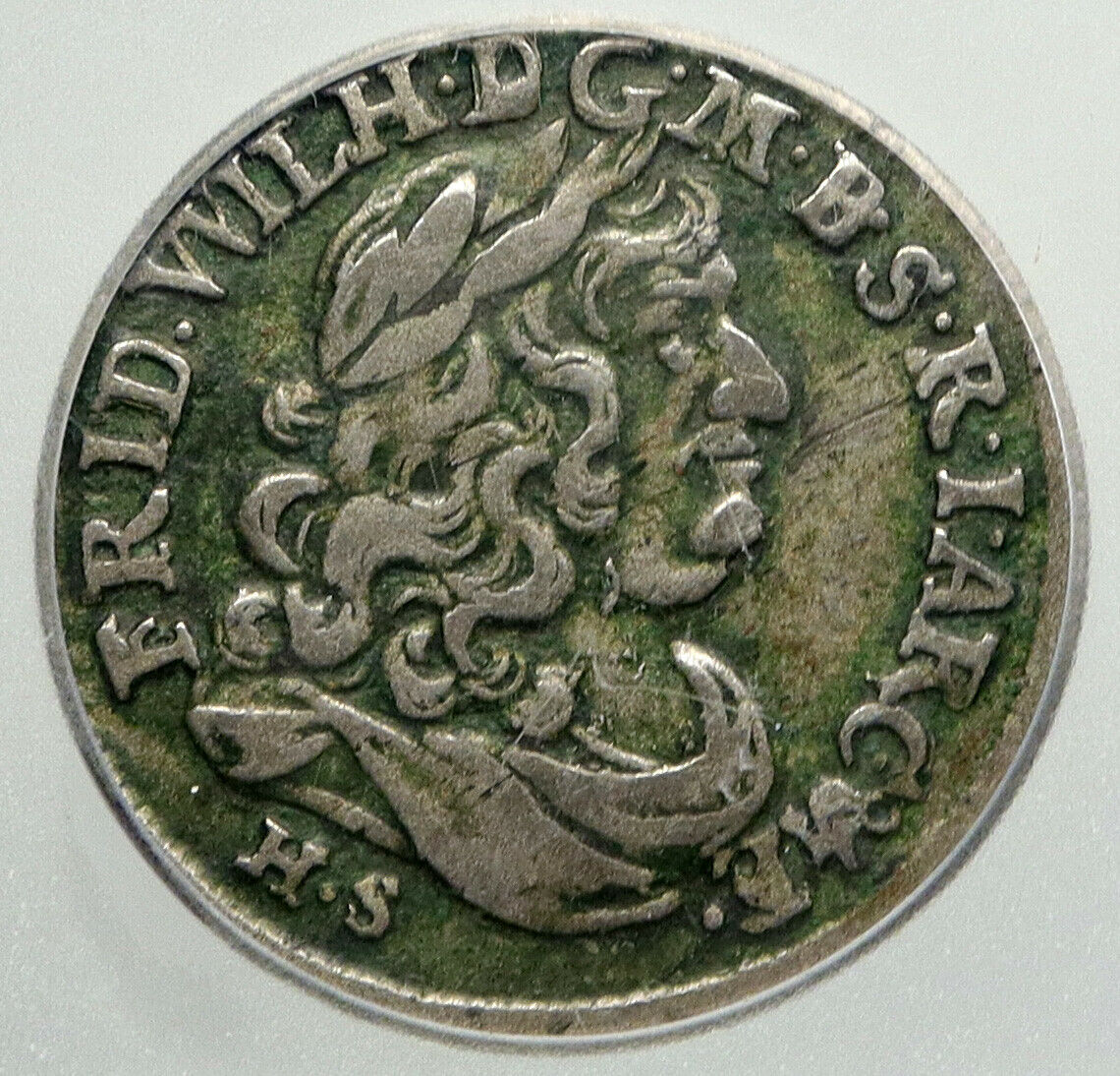 1684 GERMAN STATES - PRUSSIA King Friedrich Wilhelm Silver 6 Grs Coin ICG i92478