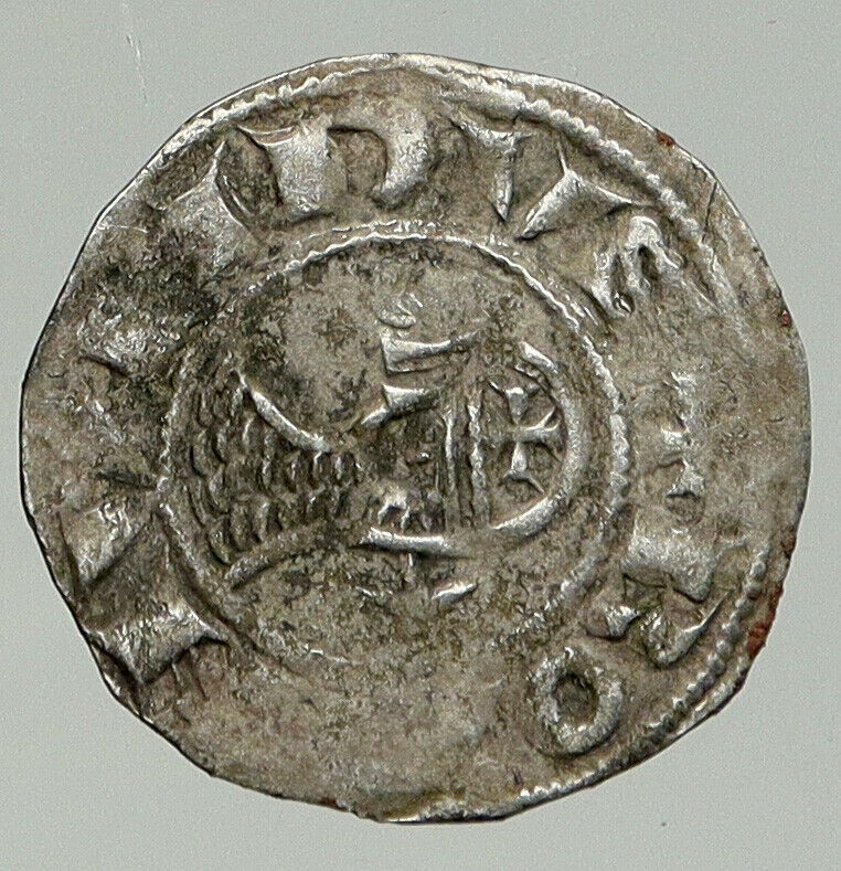 CRUSADERS of Antioch Prince BOHEMOND III Byzantine Time Silver Coin CROSS i92459