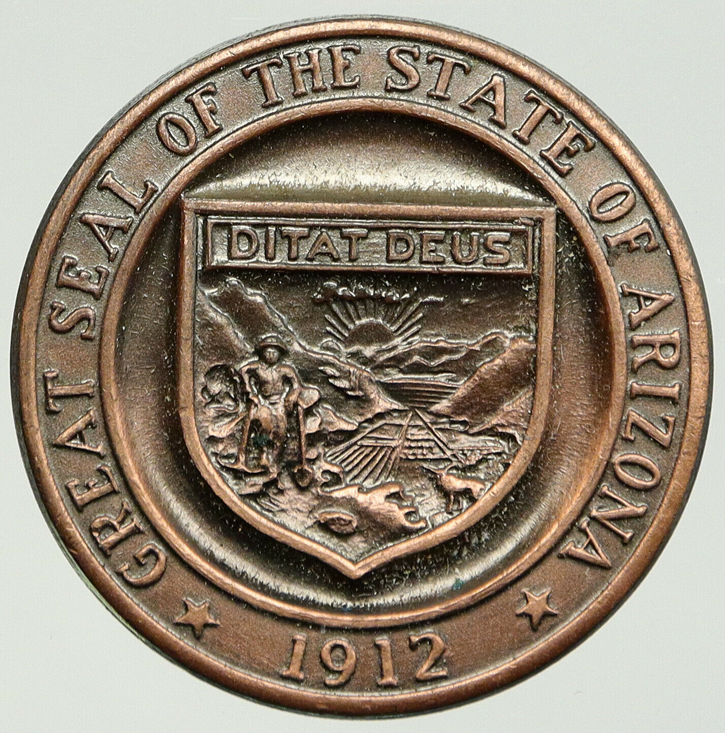 1963 UNITED STATES US ARIZONA Territorial Centennial 100YRS Vintage Medal i92452