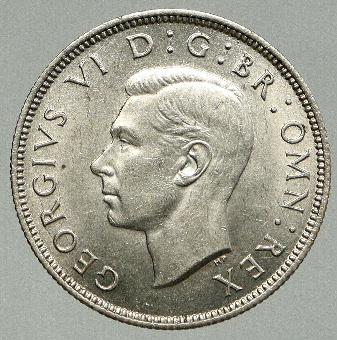 1941 United Kingdom UK Great Britain GEORGE VI w Crown Silver Florin Coin i92413