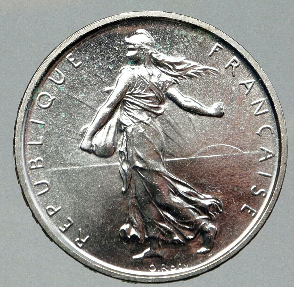 1964 FRANCE La Semeuse French SOWER WOMAN Old LARGE Silver 5 Francs Coin i92103