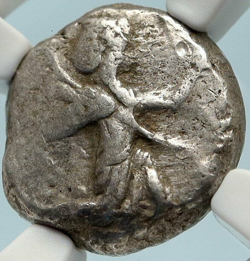 486BC Xerxes - Artaxerxes I Achaemenid Silver Greek SIGLOS Coin Lydia NGC i83594