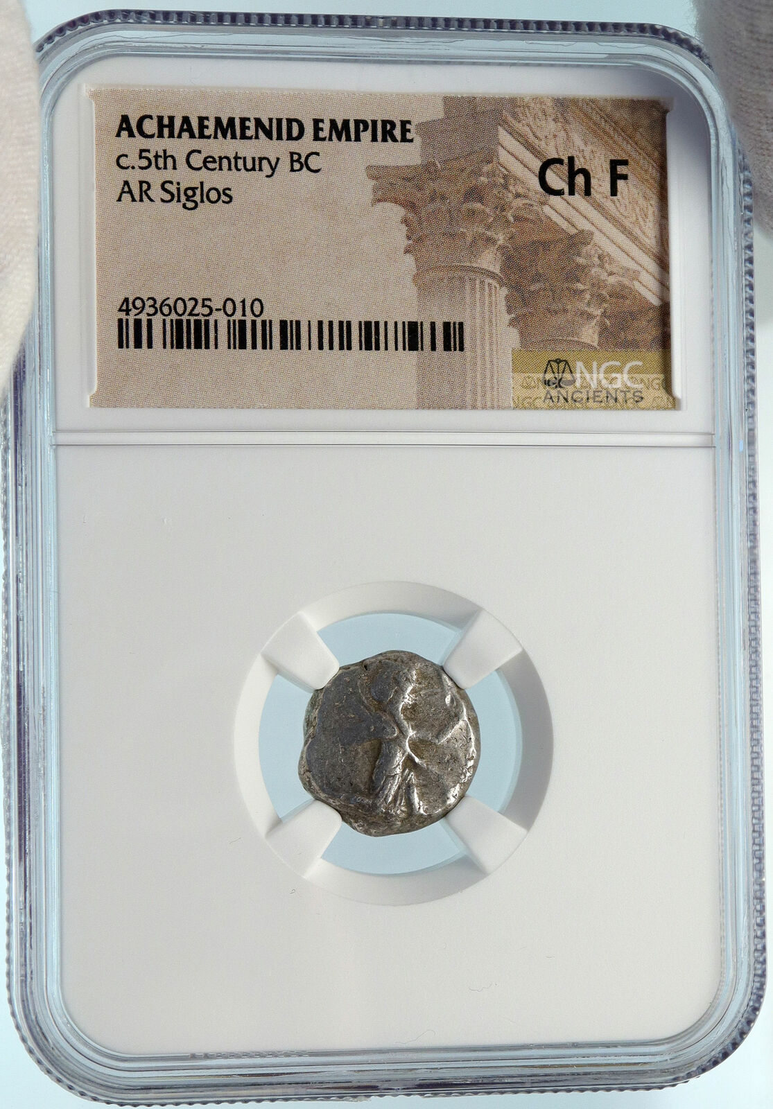 486BC Xerxes - Artaxerxes I Achaemenid Silver Greek SIGLOS Coin Lydia NGC i83594