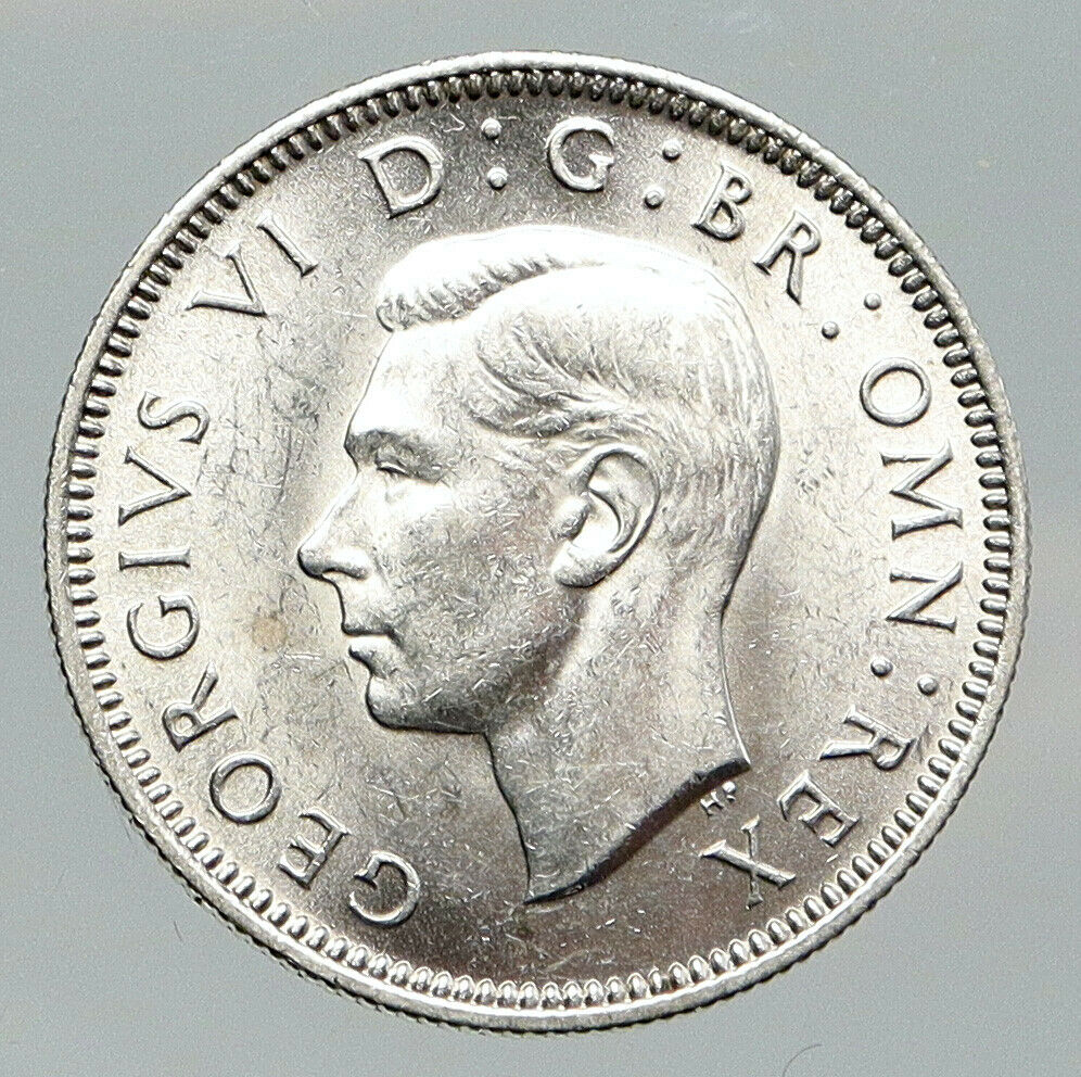 1940 Great Britain UK King George VI United Kingdom SILVER SHILLING Coin i91970