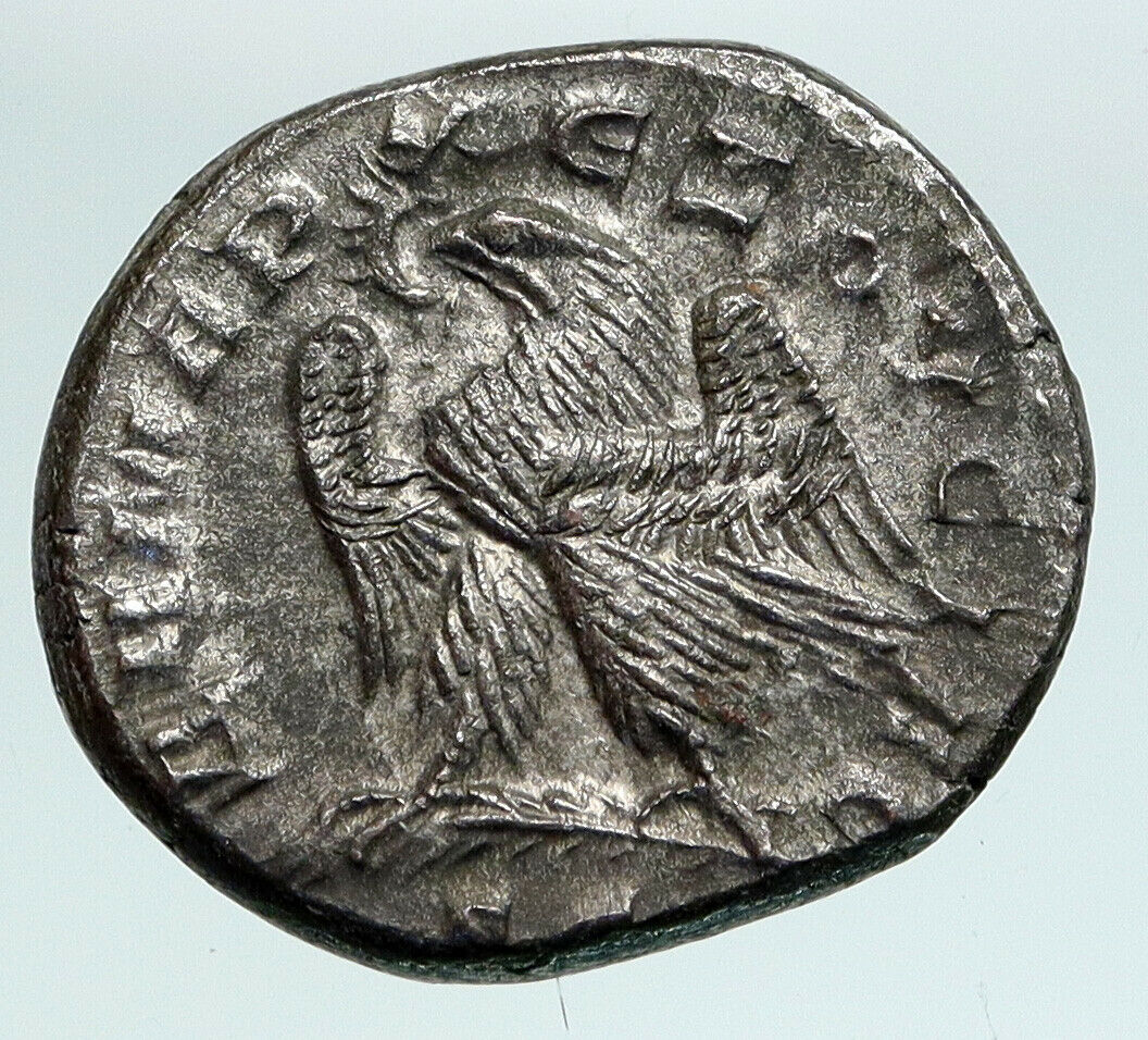 HERENNIUS ETRUSCUS Authentic Ancient 251AD OLD Silver Roman Coin EAGLE i90852