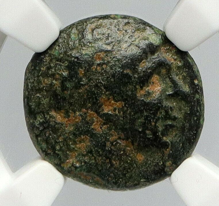 ANTIOCHOS I Soter 281BC Seleukid Authentic Ancient Greek Coin Apollo NGC i90644