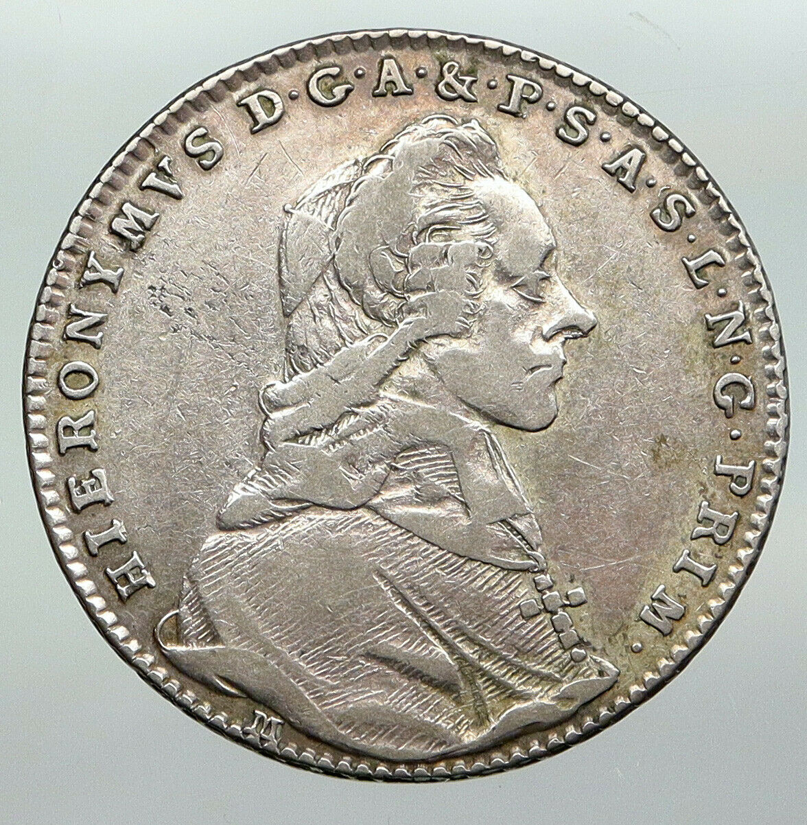 1788 AUSTRIA Bisphoric SALZBURG Hieronymus von Colloredo Silver 20 K Coin i92277