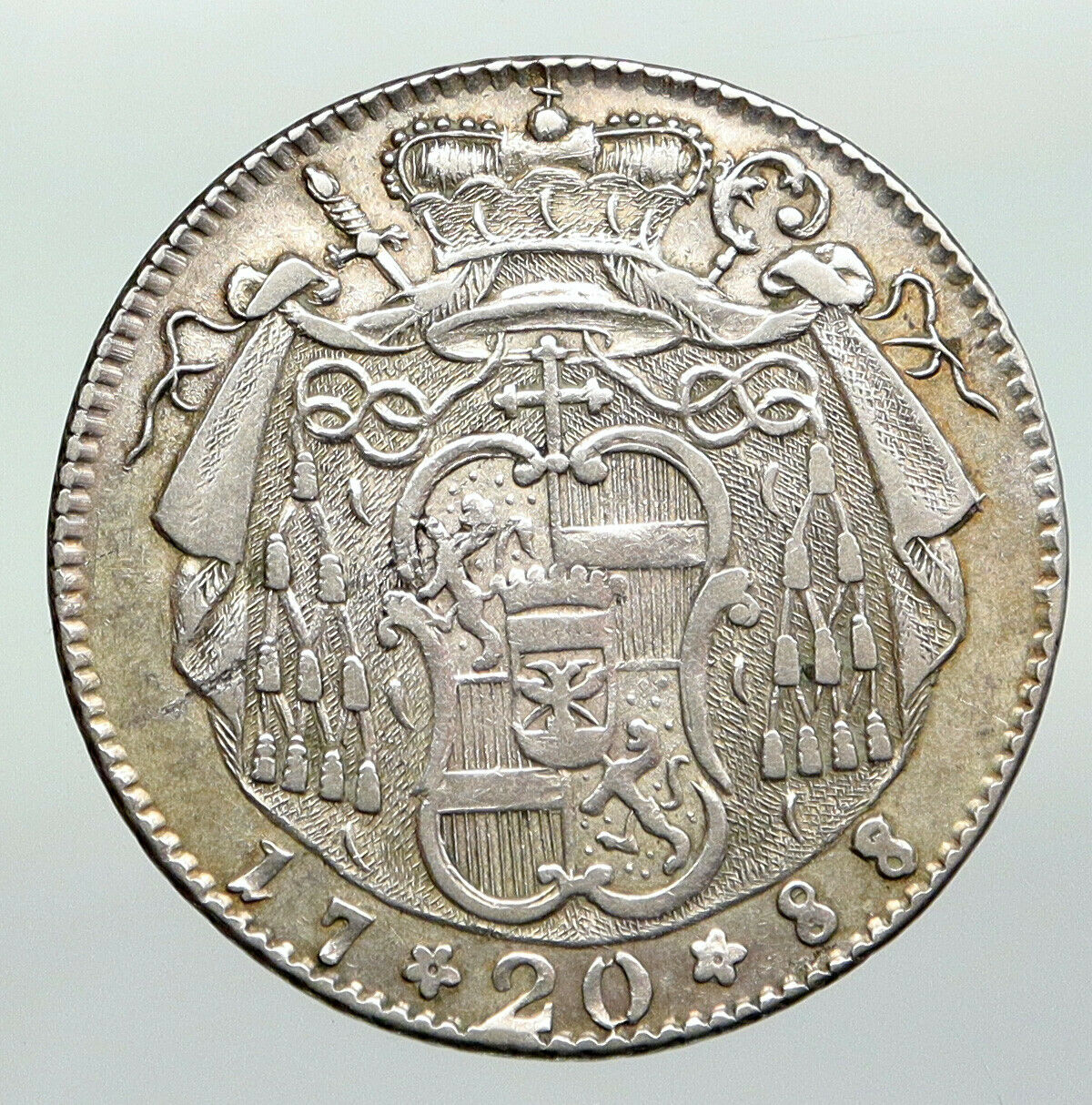 1788 AUSTRIA Bisphoric SALZBURG Hieronymus von Colloredo Silver 20 K Coin i92277