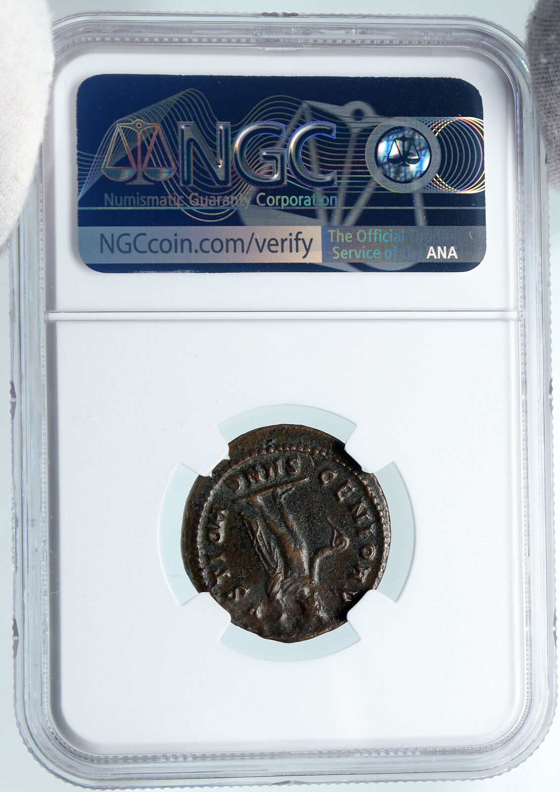 MAXIMINUS II DAIA Authentic Ancient 310AD Follis Roman Coin w GENIUS NGC i89415