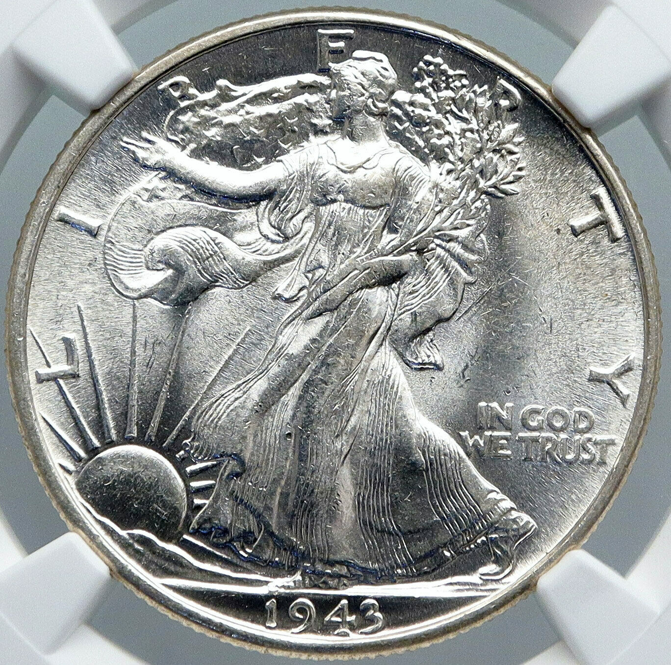 1943P UNITED STATES US Silver WALKING LIBERTY Half Dollar Coin EAGLE NGC i88669