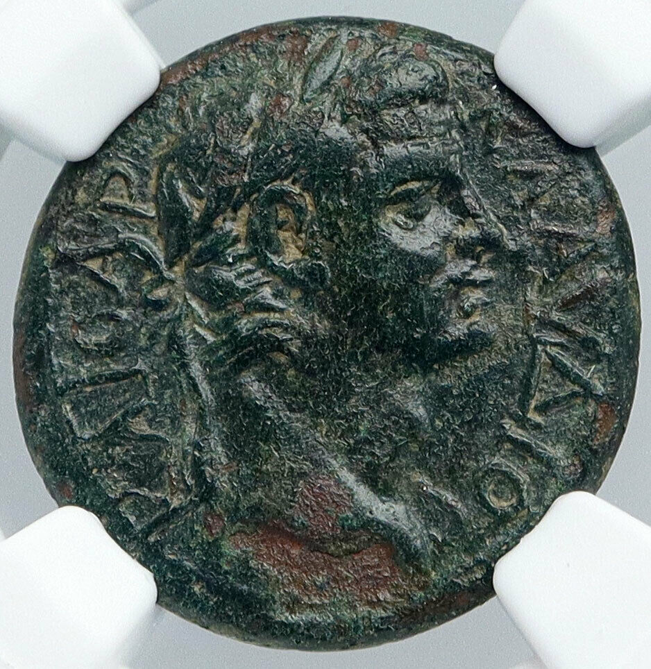 CLAUDIUS Authentic Ancient Branch Mint BARBAROUS RARE Old Roman Coin NGC i89124