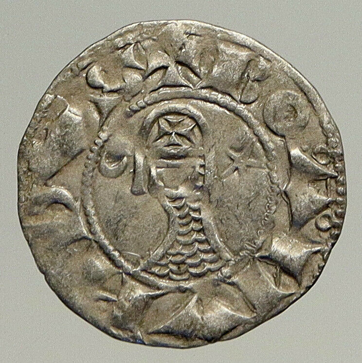 CRUSADERS of Antioch Prince BOHEMOND III Byzantine Time Silver Coin CROSS i93575