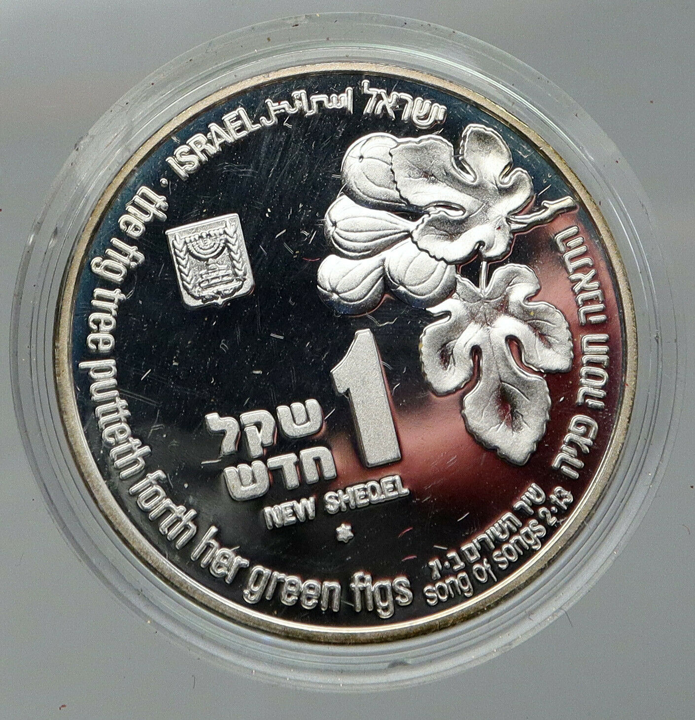 1996 ISRAEL 48th Anniv Jewish State VINTAGE OLD Proof Silver Shekel Coin i92846