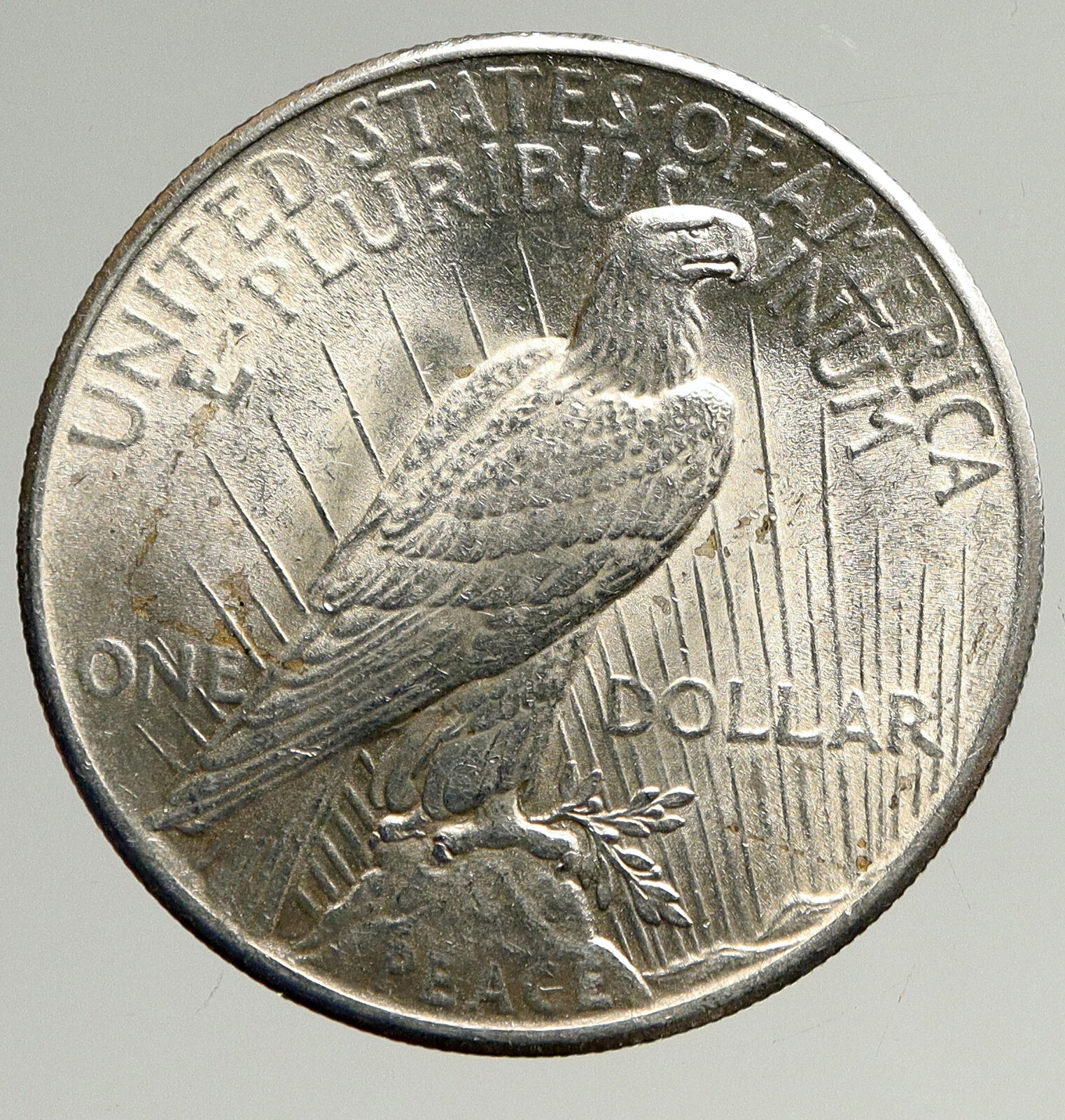 1924P US Antique Silver PEACE DOLLAR United States Coin w LIBERTY & EAGLE i93637