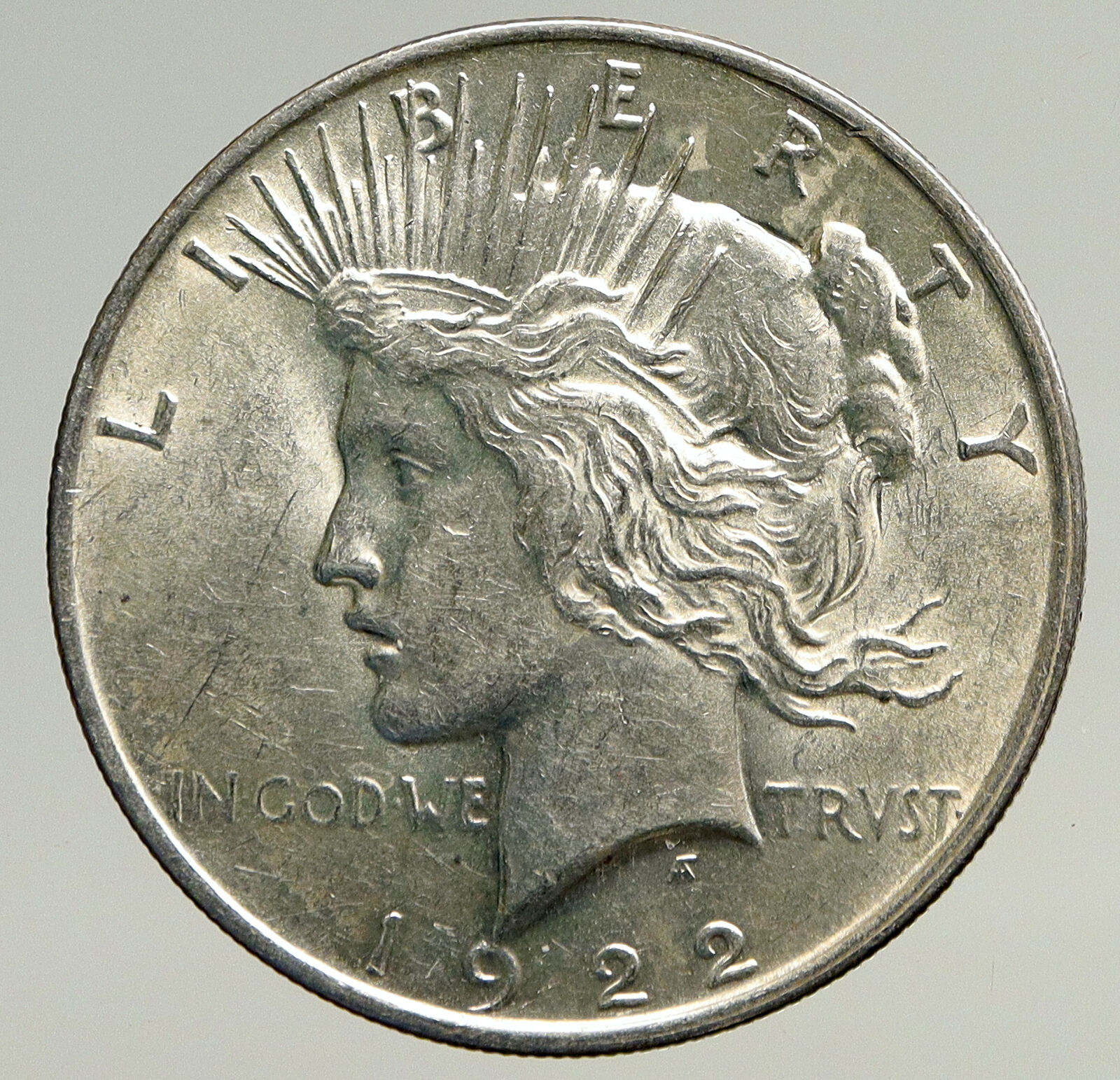 1922P US Antique Silver PEACE DOLLAR United States Coin w LIBERTY & EAGLE i93635