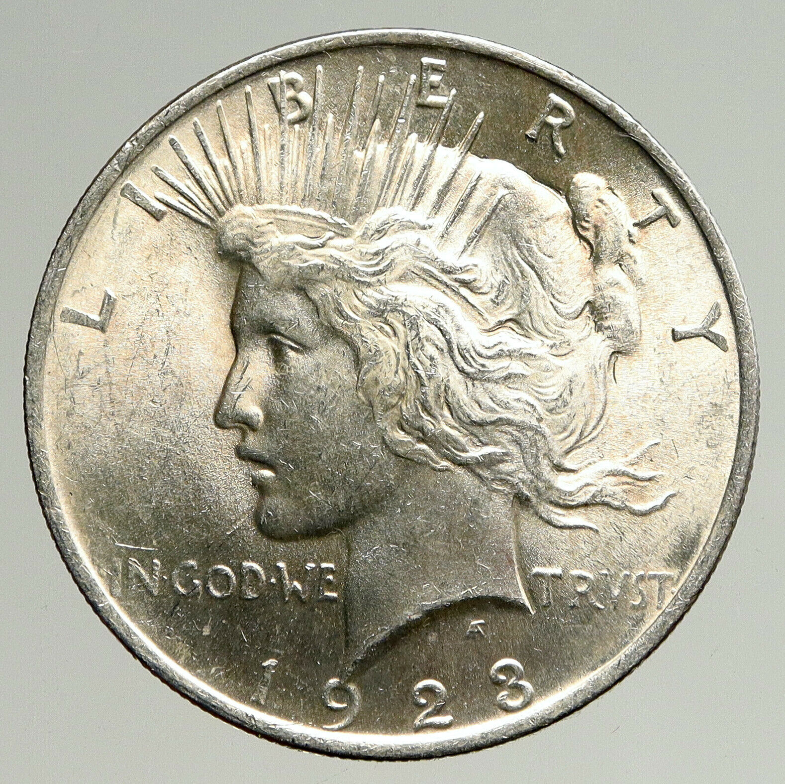 1923P US Antique Silver PEACE DOLLAR United States Coin w LIBERTY & EAGLE i93633