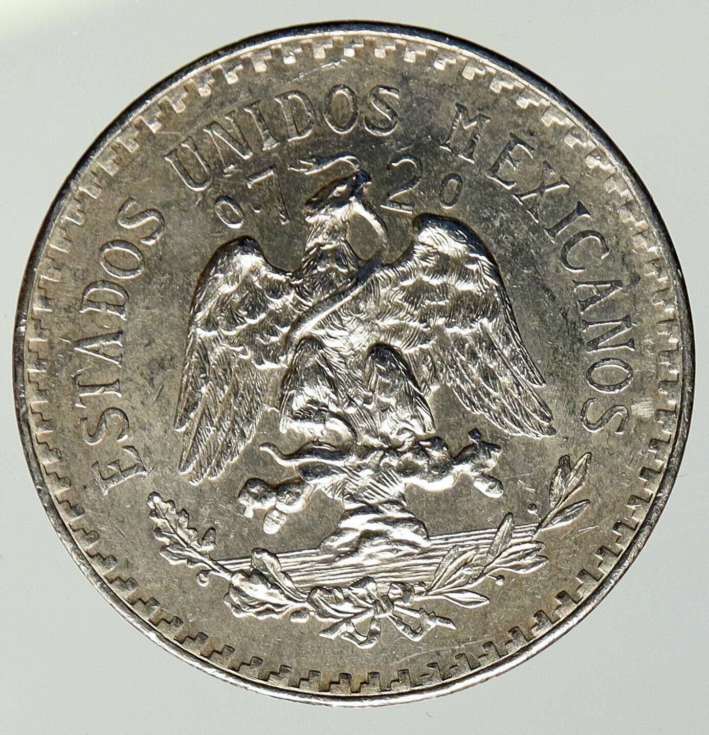 1938 Mo MEXICO Large Eagle Liberty Cap Mexican Antique Silver 1 Peso Coin i93309