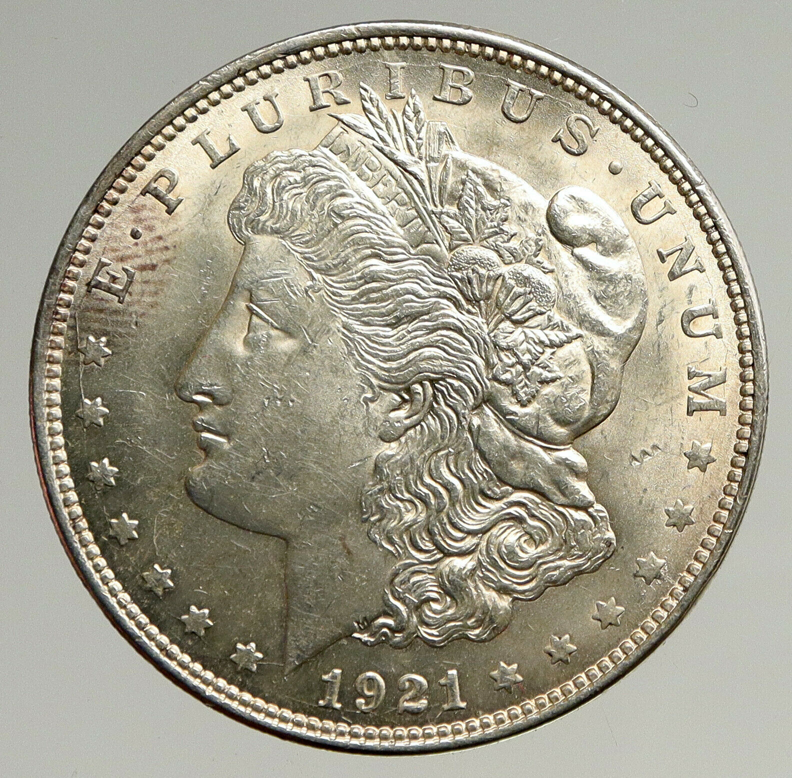 1921 P UNITED STATES of America OLD Eagle SILVER Morgan US Dollar Coin i93690