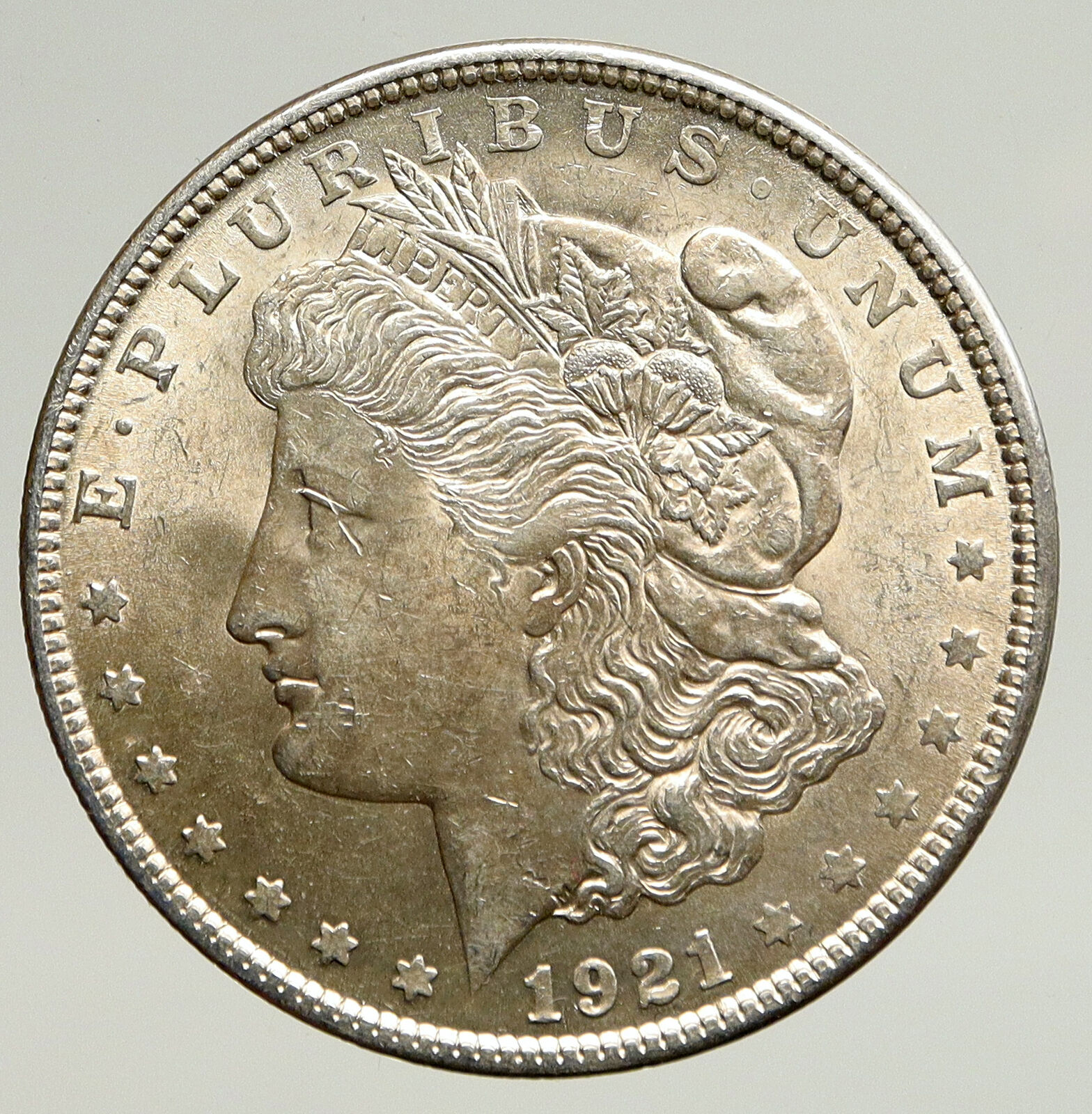 1921 P UNITED STATES of America OLD Eagle SILVER Morgan US Dollar Coin i93682