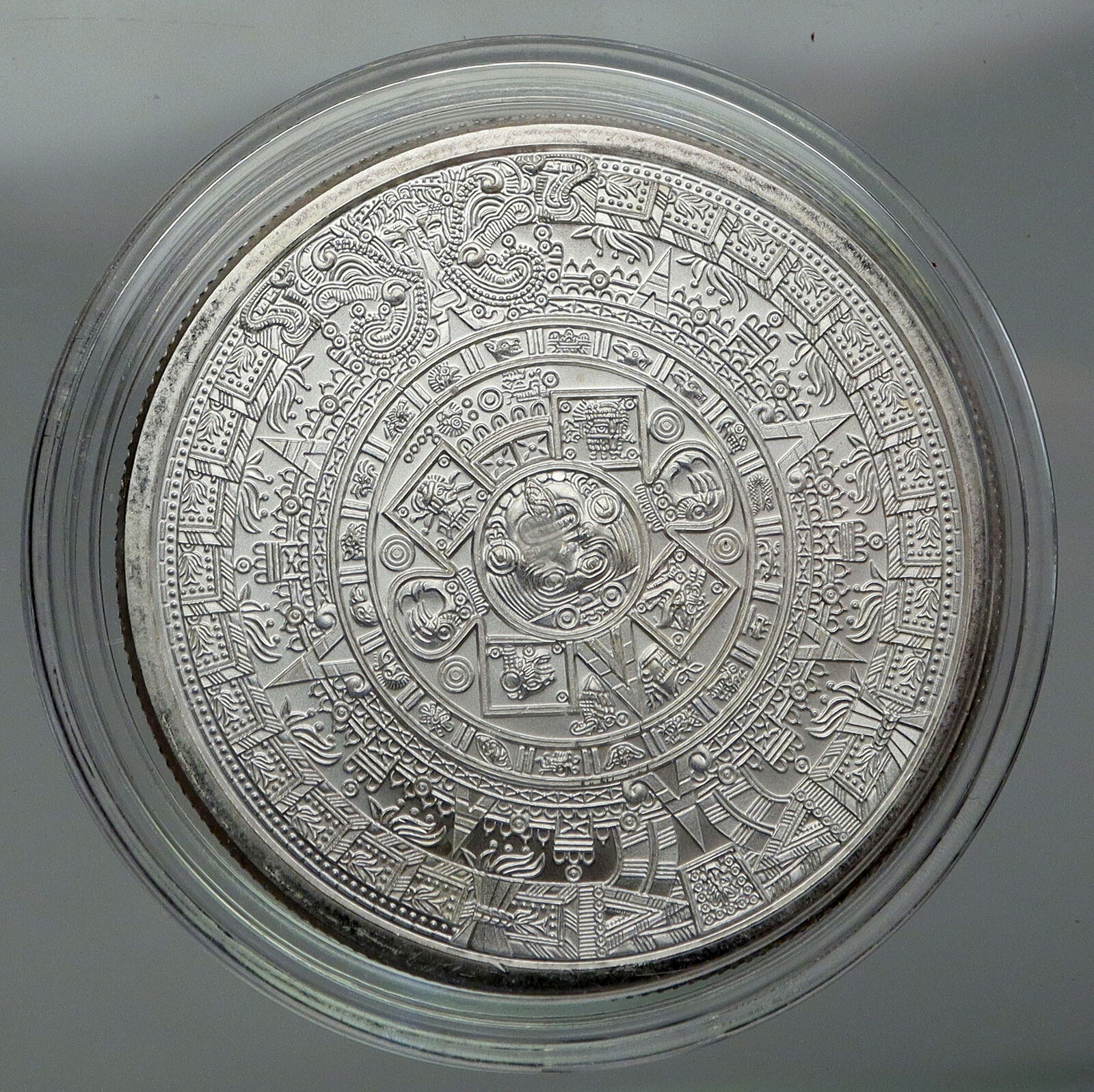 2018 United States USA Aztec Chieftain CUAUHTEMOC & CALENDAR Silver Medal i92853