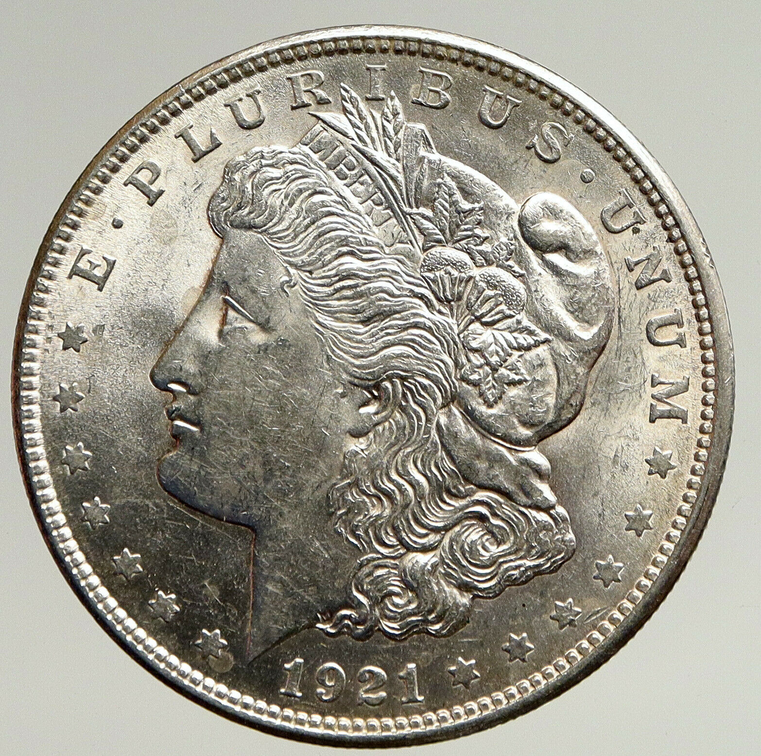 1921 P UNITED STATES of America OLD Eagle SILVER Morgan US Dollar Coin i93691