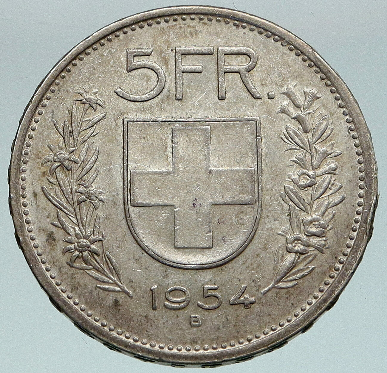 1949 Switzerland Founding HERO WILLIAM TELL 5 Francs Silver Swiss Coin i86760