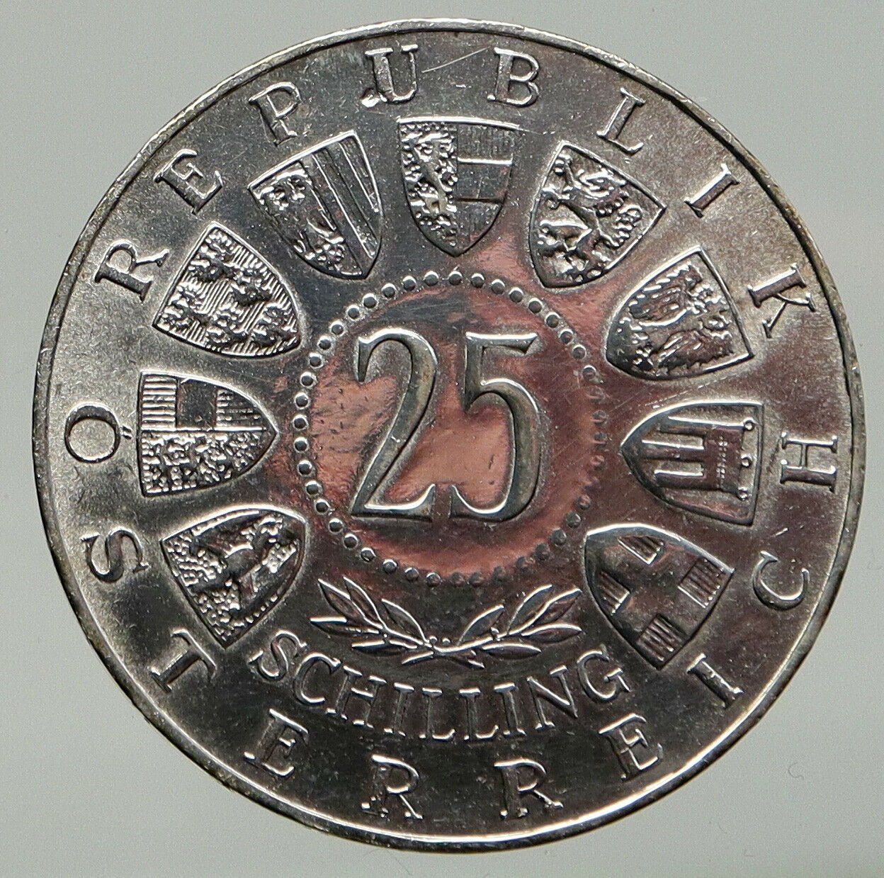 1960 AUSTRIA Carinthian Plebiscite 40th Antique Silver 25 Schilling Coin i93127