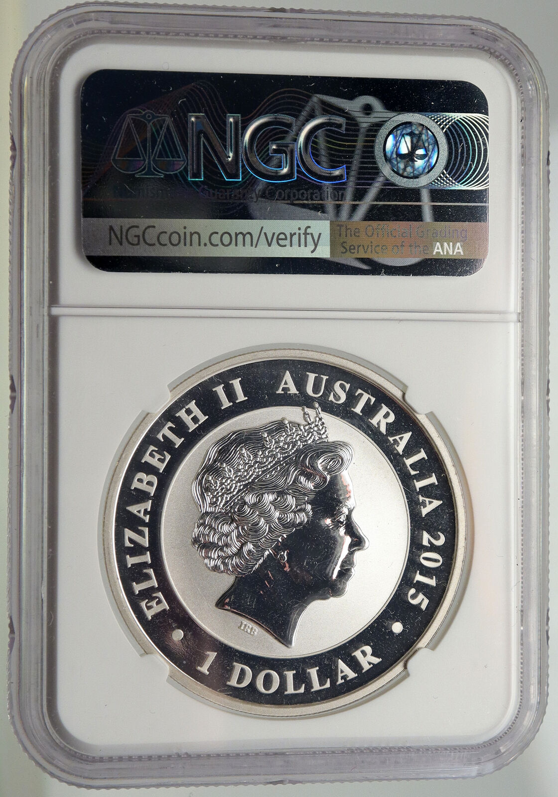 2015 AUSTRALIA Kookaburra Bird Tree 1oz Silver Dollar Australian Coin NGC i93113