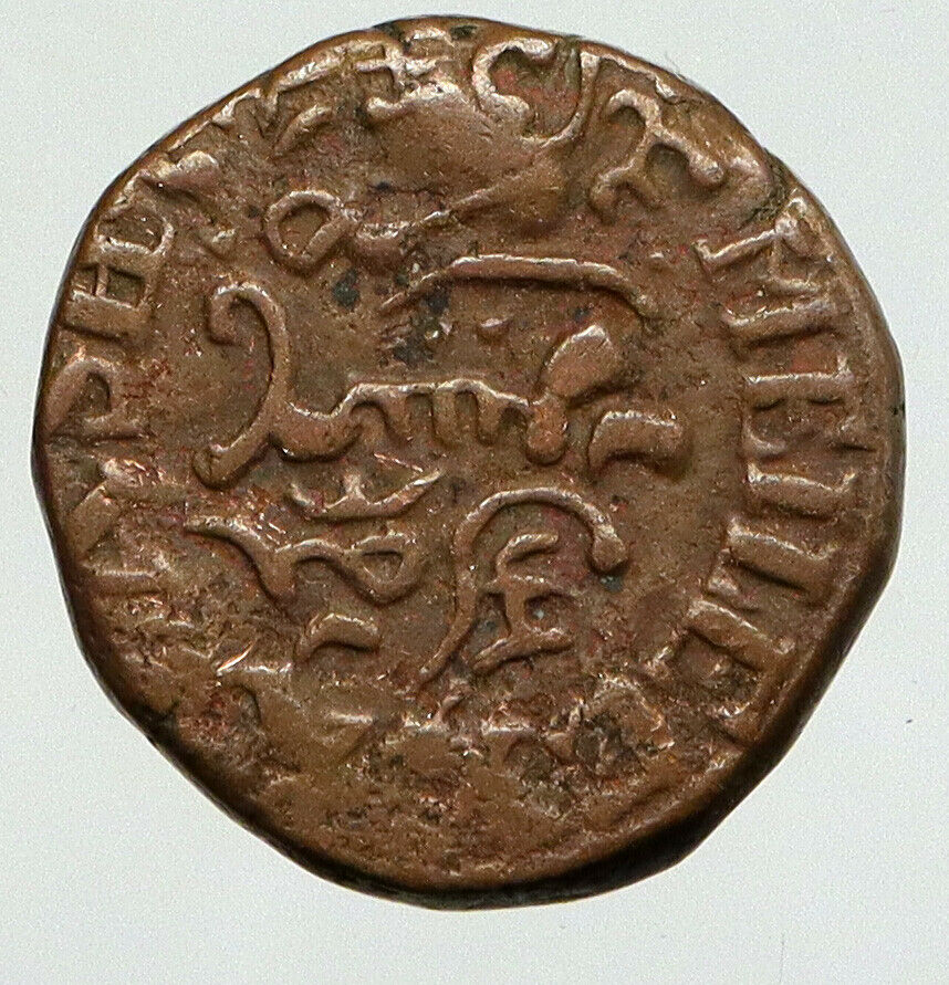 1841 INDIA Mysore - KRISHNA RAJA WODEYAR 20 Cash Antique OLD Indian Coin i92959