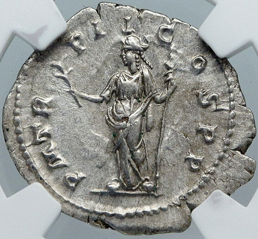 SEVERUS ALEXANDER Ancient 222AD Rome OLD Silver Roman Denarius Coin NGC i88688