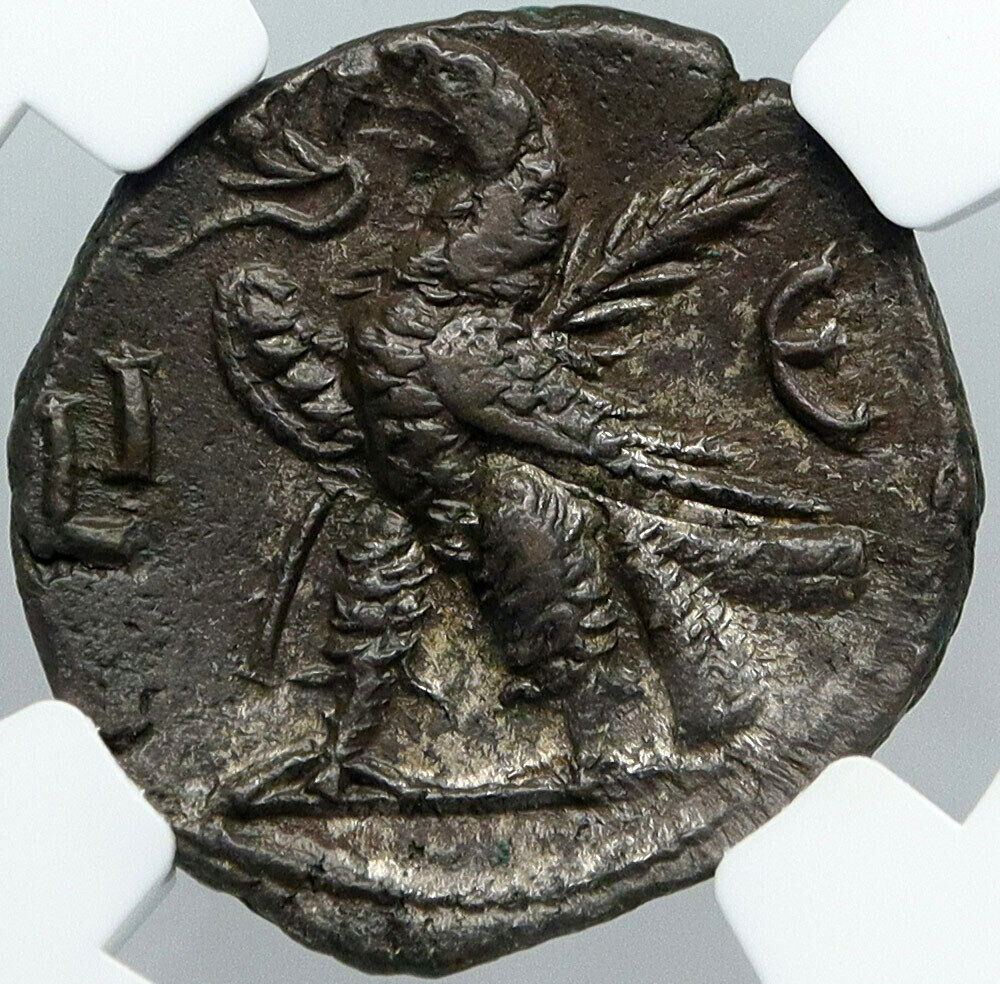 SALONINA wife of GALLIENUS Ancient 267AD Tetradrachm Alexandria Egypt NGC i88680